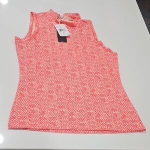 adidas Coral Patterned Tank Golf Top NWT Size Sm